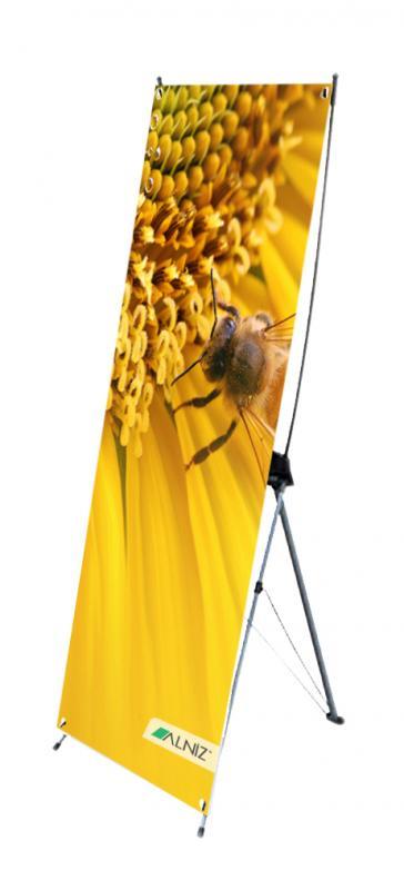 X - Banner   xbanner W:600mm T.H:1600mm - TEK TARAFLI BASKI DAHİL