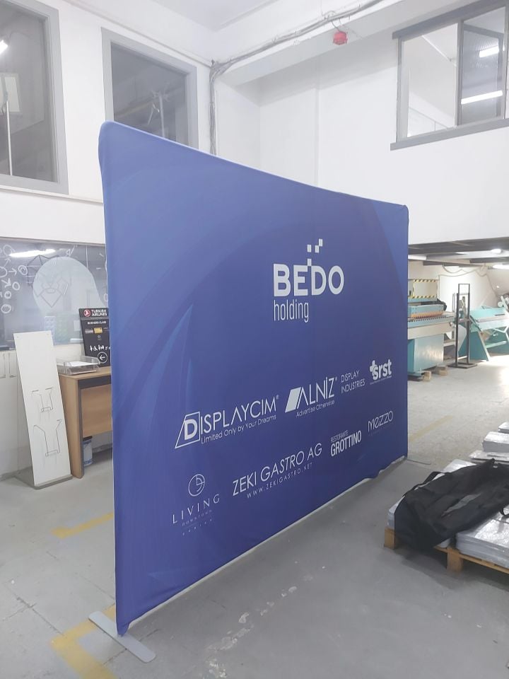 Kumaş Baskılı Boru Stand